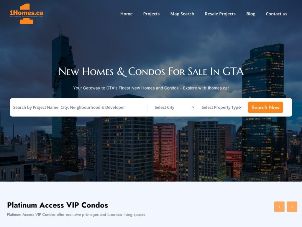 1Homes — GTA New Homes & Condos